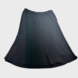 J Jill Black A-Line Skirt Stretch Career Casual Petite M classic professional